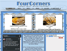 Tablet Screenshot of fourcornersgrille.com